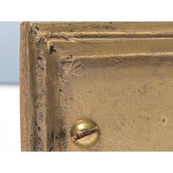 Vintage Solid Brass Sculpture of an Ibex Antelope, Art deco style brass Ram - Picture 13 of 14